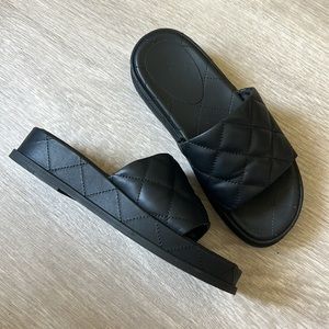 Aldo Platform Black Sandals Size 6